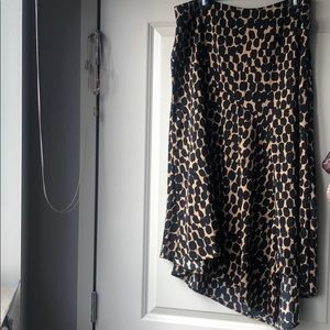Leopard Asymmetrical Skirt!